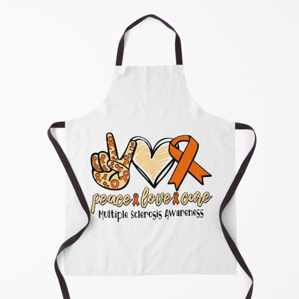 Item preview, peace love cure multiple sclerosis awareness - Peace sign - cancer awareness- Cancer Support Team designed and sold by Lastazizi.
