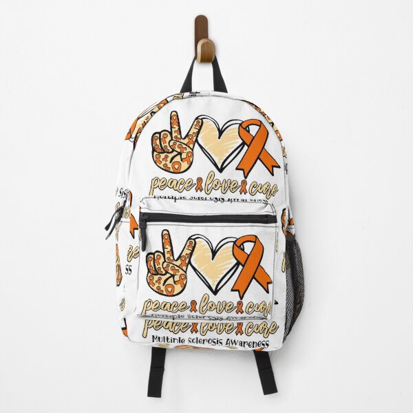 Item preview, peace love cure multiple sclerosis awareness - Peace sign - cancer awareness- Cancer Support Team designed and sold by Lastazizi.