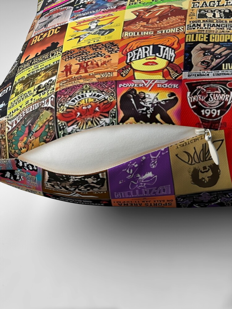 Thumbnail 2 of 4, Pillow, Rock Band Posters - designed and sold by urepkukurang.