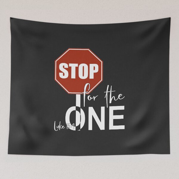 Item preview, Christian Design - Stop for the One - Red Stop Sign designed and sold by simplydesignart.