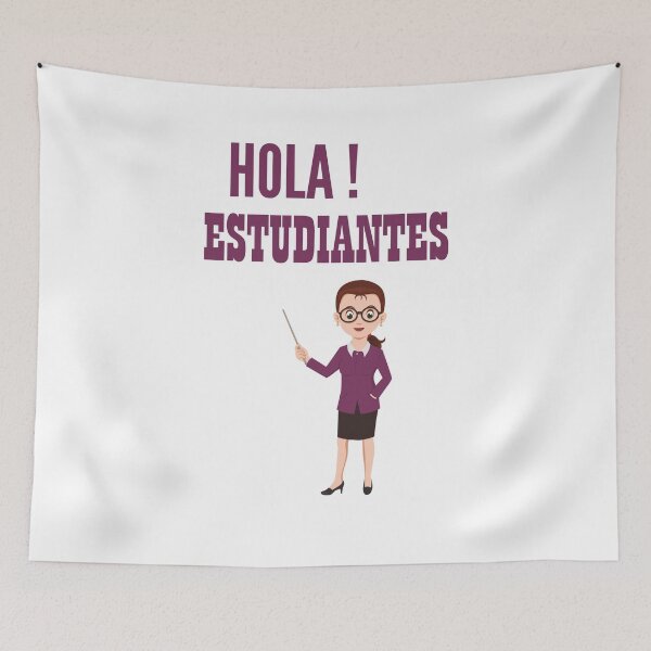 Item preview, Hola Estudiantes-Spanish Teacher Education-Spanglish designed and sold by Club7Studios.