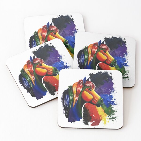 Item preview, Pride and Glory Rainbow Horse designed and sold by Elizabeth Staley.
