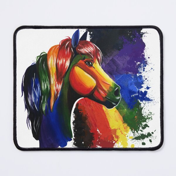 Item preview, Pride and Glory Rainbow Horse designed and sold by Elizabeth Staley.