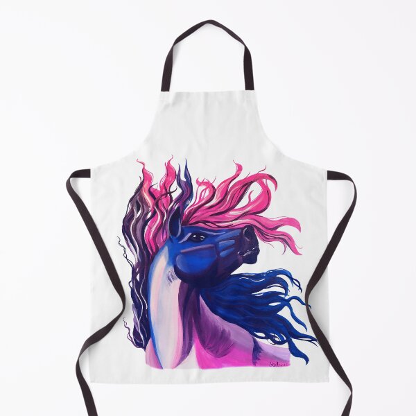 Item preview, Pink Purple and Blue Wild Horse Painting designed and sold by Elizabeth Staley.