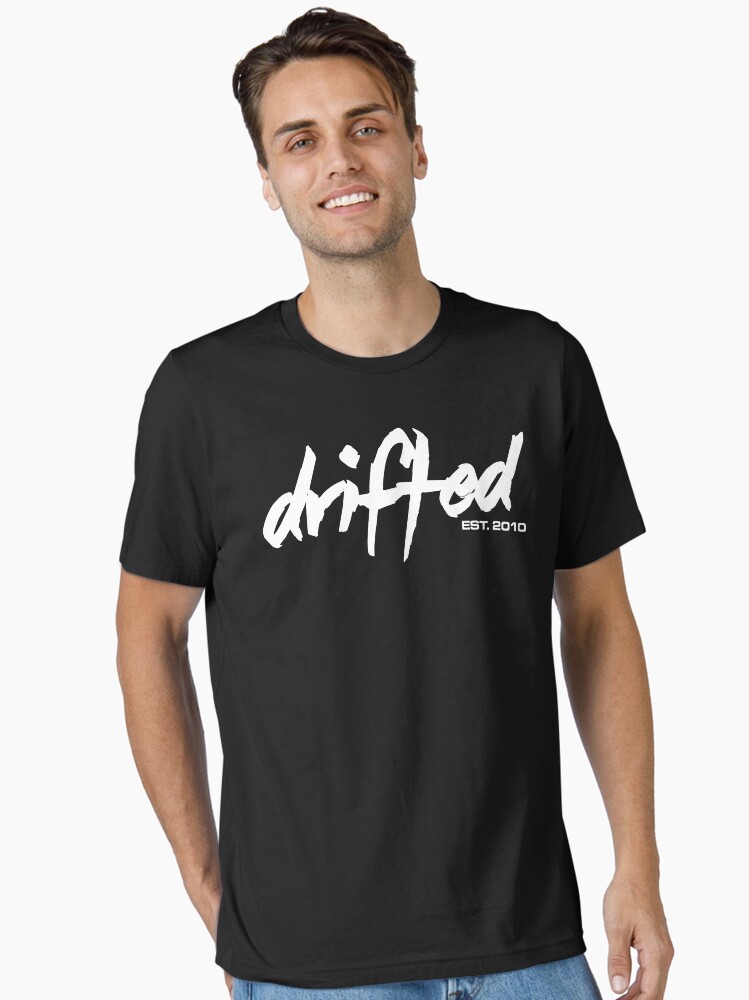 Thumbnail 1 of 7, Essential T-Shirt, Drifted Classic Tee - Black designed and sold by driftedshop.