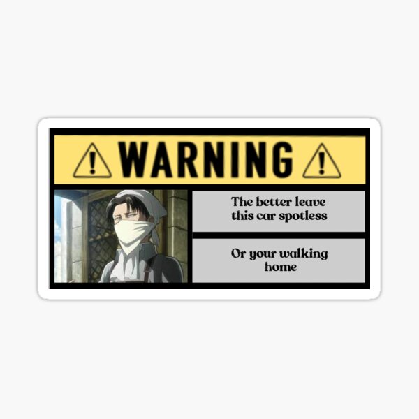 Anime clean warning sticker Art  Collectibles Drawing  Illustration  Digital etnacompe