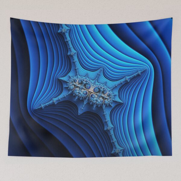Item preview, Abstract Blue Fractal designed and sold by cesarhiar.