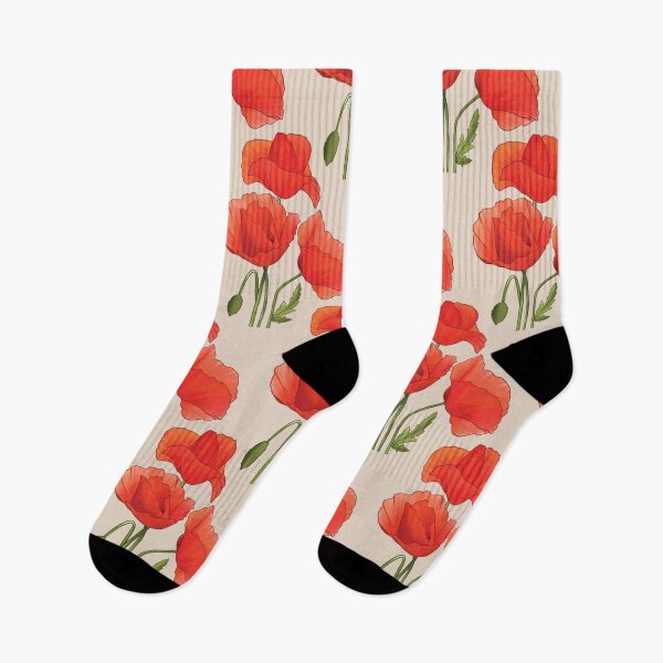 Item preview, poppy flowers watercolor pattern  designed and sold by hobbystore0-0.