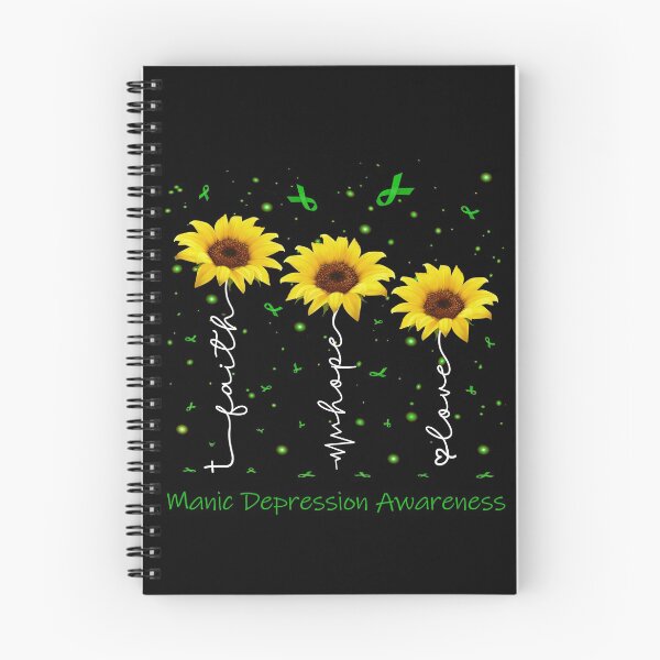 Item preview, Sunflower Faith Hope Love Manic Depression Awareness designed and sold by largellie.