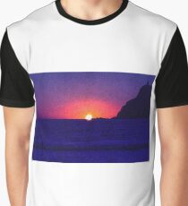 Sunset at Port Erin Graphic T-Shirt