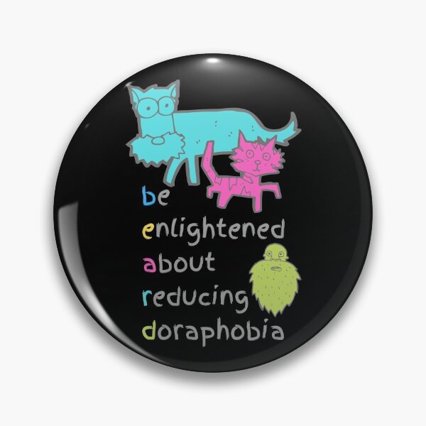 Item preview, Be Enlightened About Reducing Doraphobia Funny Beard Design designed and sold by BeeZBeez.