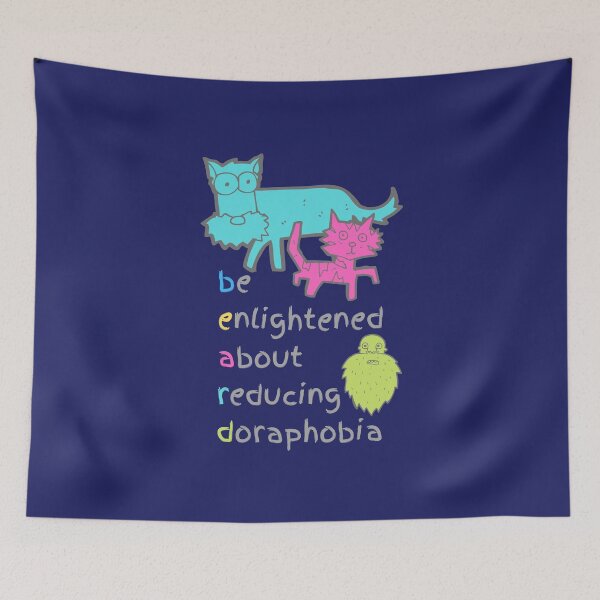 Item preview, Be Enlightened About Reducing Doraphobia Funny Beard Design designed and sold by BeeZBeez.