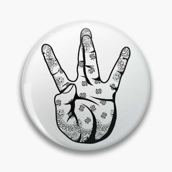 Item preview, Westside Bandana Gangsta Hip Hop Hand Sign designed and sold by JustLivinLife.