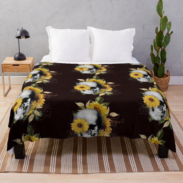 Item preview, Yellow Sunflowers and a Skull designed and sold by fredgarden8.
