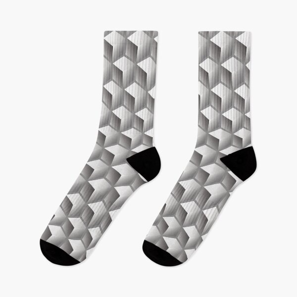 Item preview, 3D GRAY CUBE GEOMETRIC PATTERN on Gray Background (v1GRAY on GRAY) © designed and sold by DesignsByLawerg.