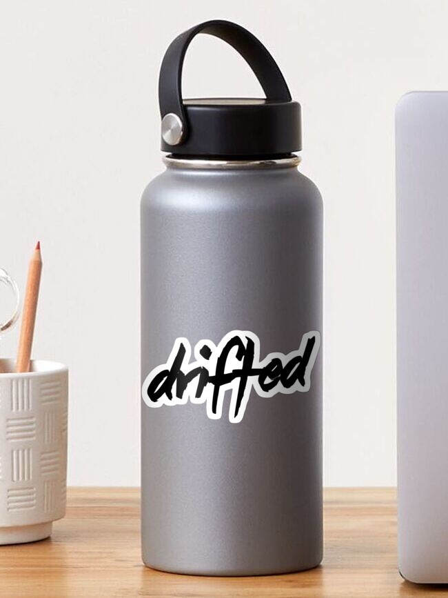 Thumbnail 1 of 3, Sticker, Drifted Classic Logo Sticker - Black designed and sold by driftedshop.