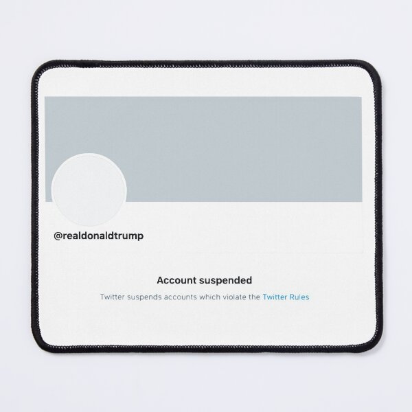 Item preview, Donald Trump Account Suspended Mug | Trump Ban Deleted Twitter Profile | Donald Trump Permanent Twitter Suspension  designed and sold by YikesForever.