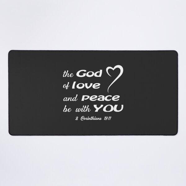 Item preview, Christian Design - The God of Love and Peace be with You - 2 Corinthians 13:11 designed and sold by simplydesignart.