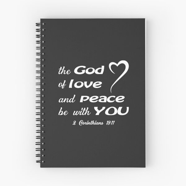 Item preview, Christian Design - The God of Love and Peace be with You - 2 Corinthians 13:11 designed and sold by simplydesignart.