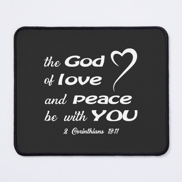 Item preview, Christian Design - The God of Love and Peace be with You - 2 Corinthians 13:11 designed and sold by simplydesignart.