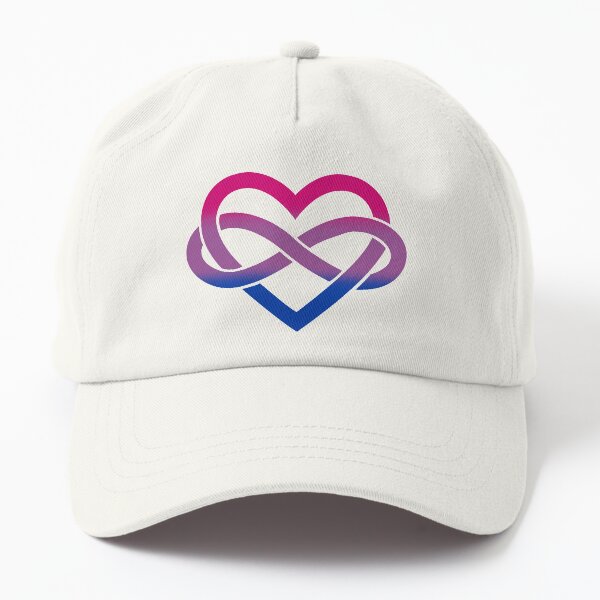 Bisexual Polyamory Infinity Heart (Black) Dad Hat