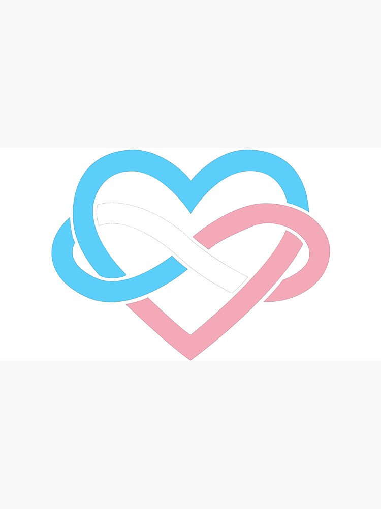 Transgender Polyamory Infinity Heart (Black) by polyphiliashop