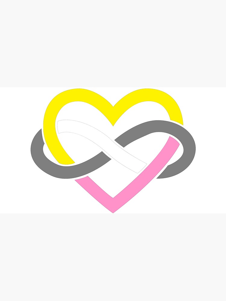 Queerplatonic Polyamory Infinity Heart (Black) by polyphiliashop