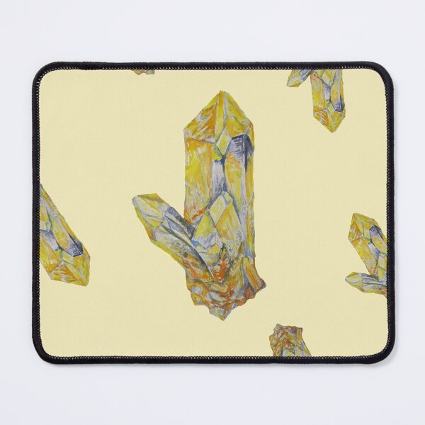 Item preview, Watercolour yellow crystal, Citrine crystal painting designed and sold by Goldstarwork.
