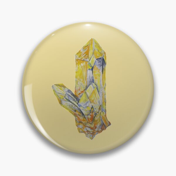 Item preview, Watercolour yellow crystal, Citrine crystal painting designed and sold by Goldstarwork.