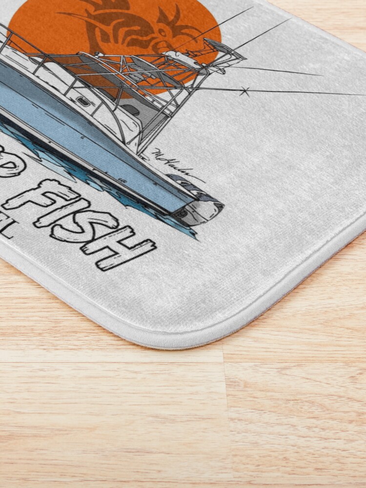 Alternate view of Rooster Fish Flagler Beach, Florida Bath Mat