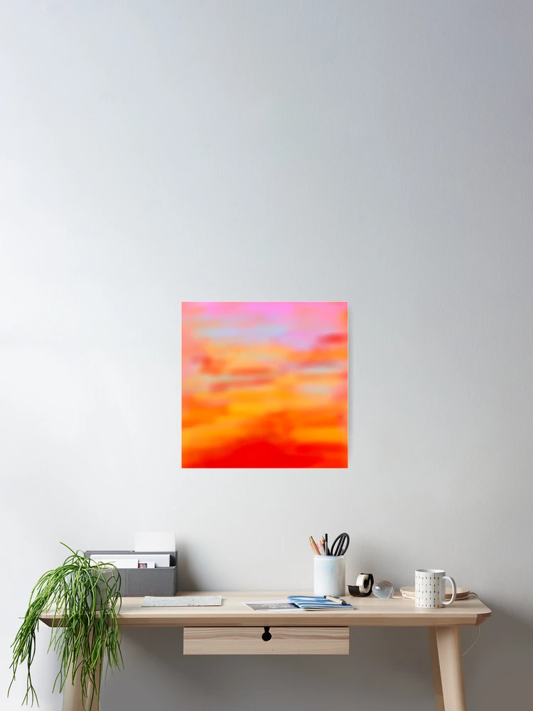 Thumbnail 2 of 3, Poster, Abstract Sunset designed and sold by BioLushGraphics.