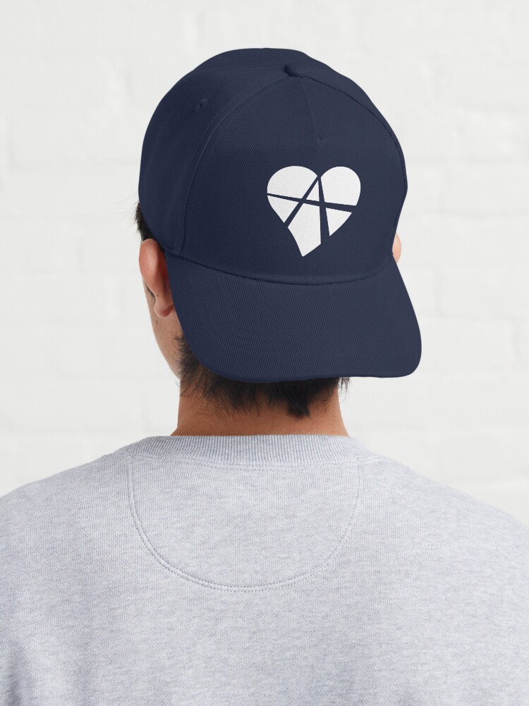 Alternate view of White Relationship Anarchy Heart Cap