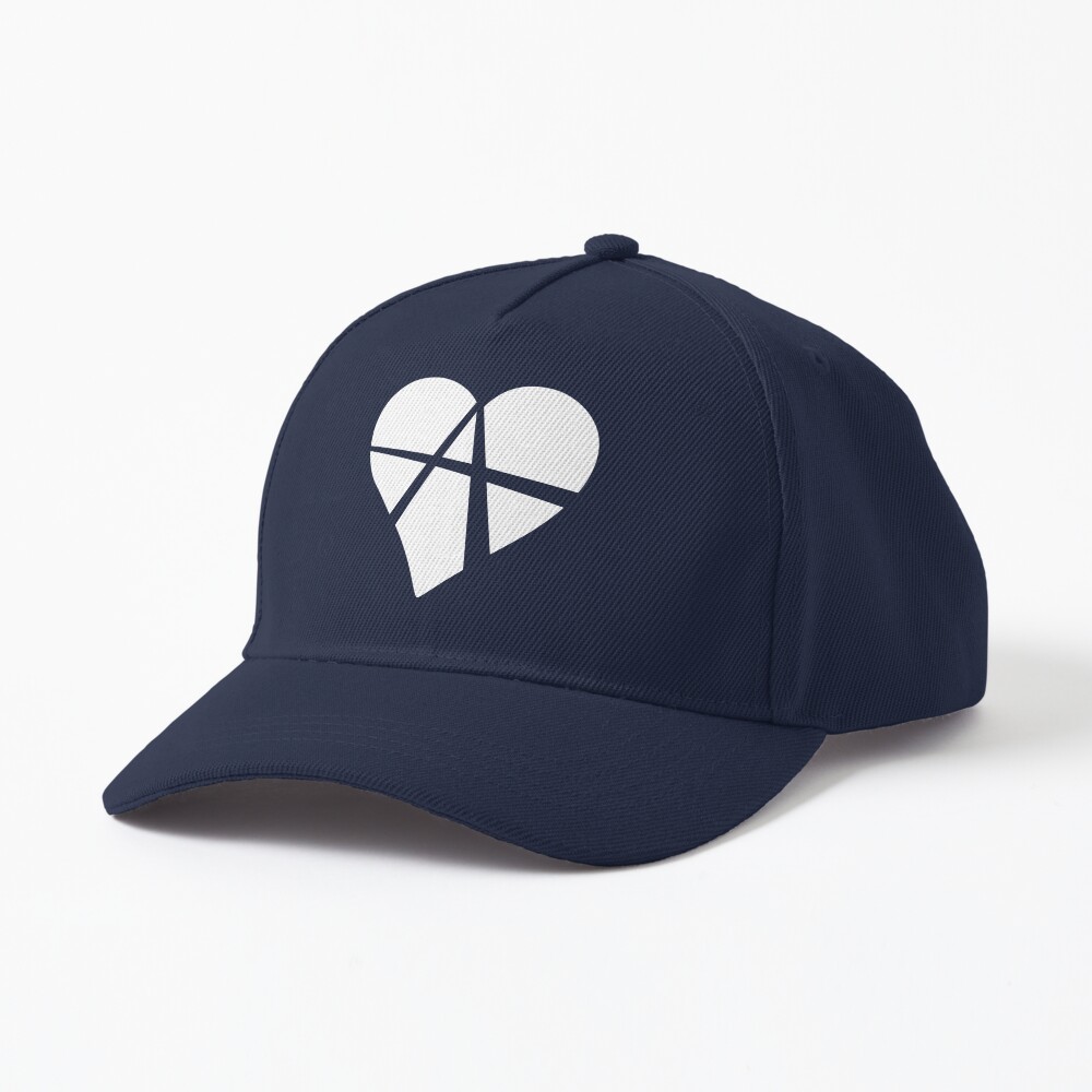 White Relationship Anarchy Heart Cap