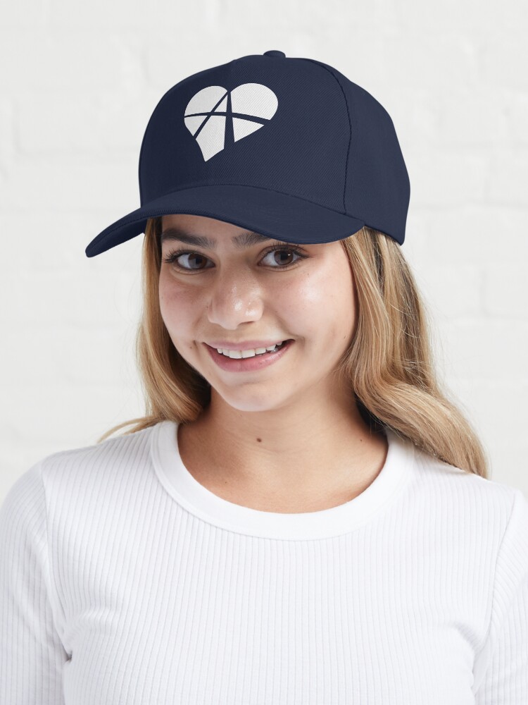 Alternate view of White Relationship Anarchy Heart Cap
