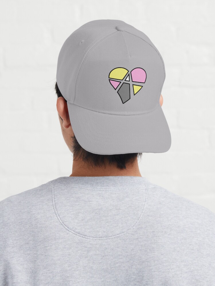 Alternate view of Queerplatonic Relationship Anarchy Heart (Black) Cap