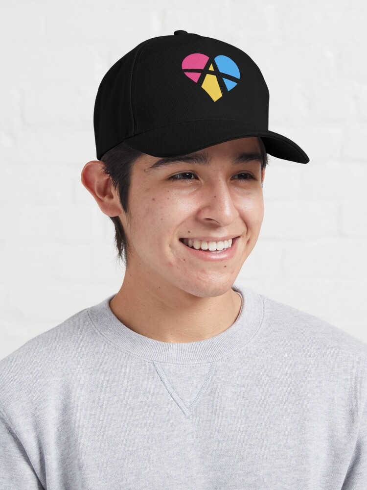 Alternate view of Pansexual Relationship Anarchy Heart (Black) Cap