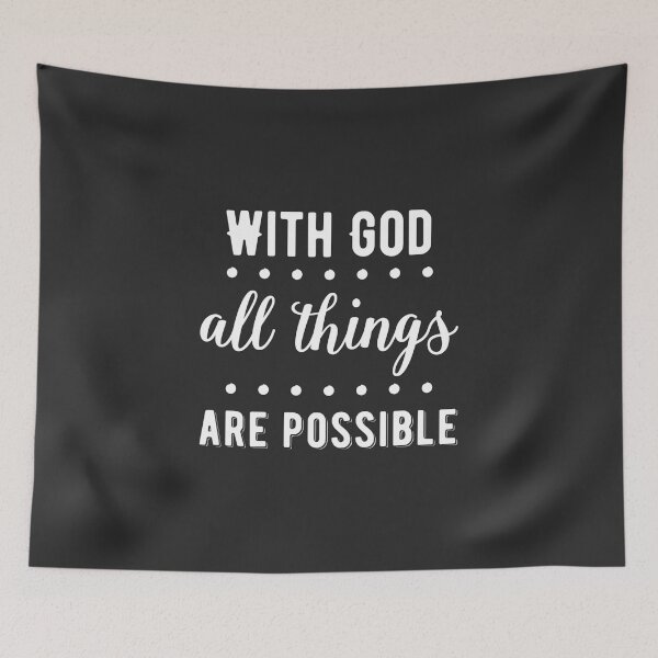 Item preview, Christian Design - With God All Things are Possible designed and sold by simplydesignart.