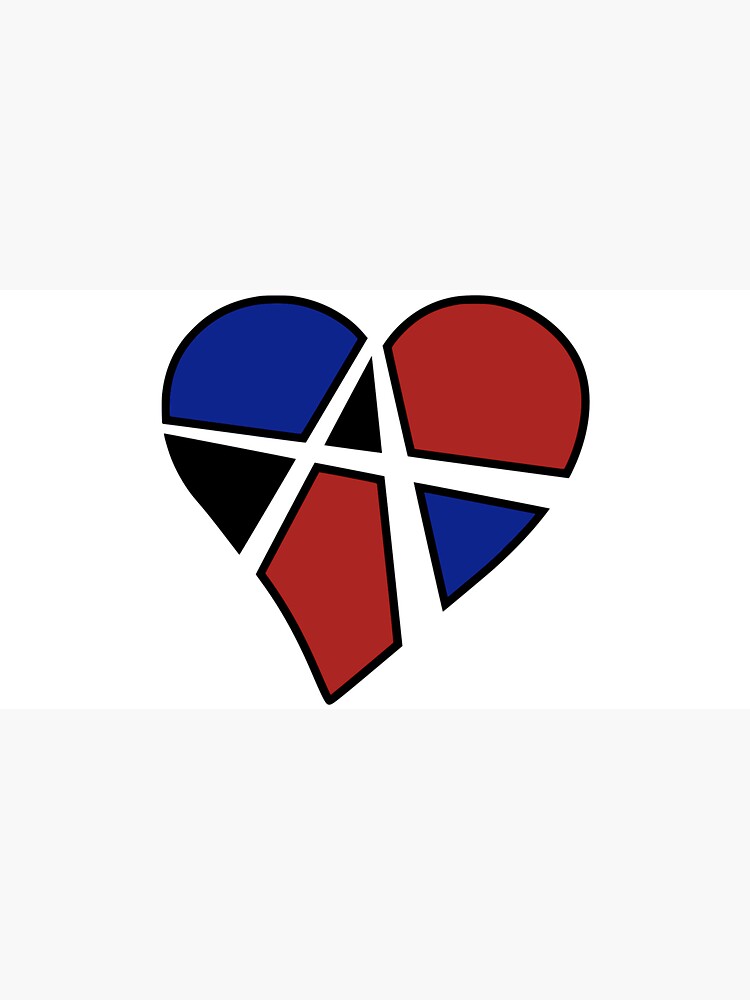 Polyamory Relationship Anarchy Heart (White) by polyphiliashop