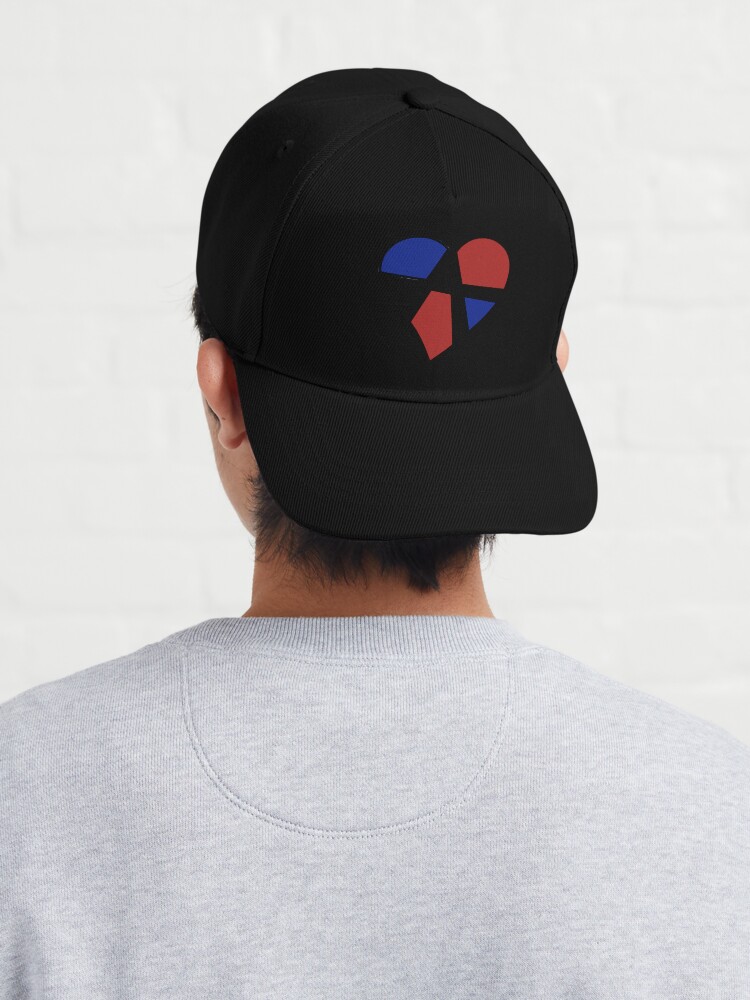 Alternate view of Polyamory Relationship Anarchy Heart (White) Cap