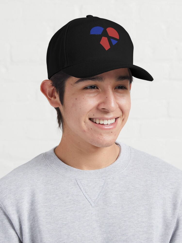 Alternate view of Polyamory Relationship Anarchy Heart (White) Cap