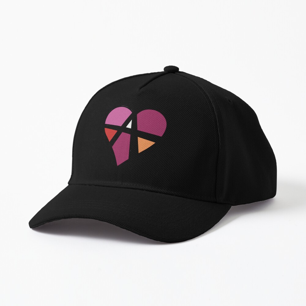 Lesbian Relationship Anarchy Heart (White) Cap