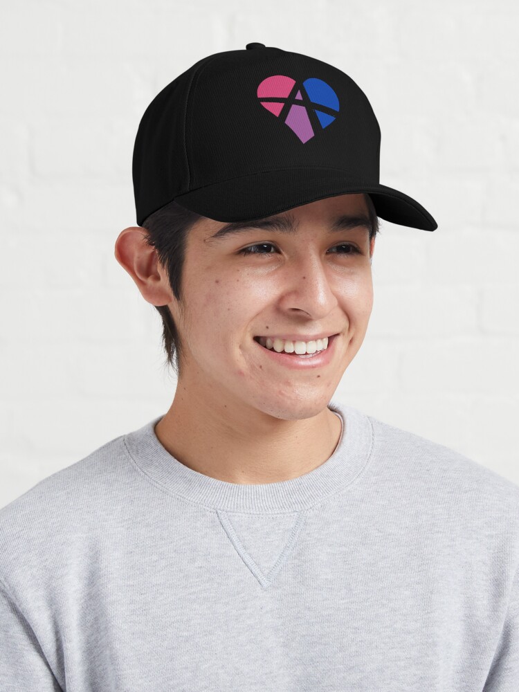 Alternate view of Bisexual Relationship Anarchy Heart (White) Cap