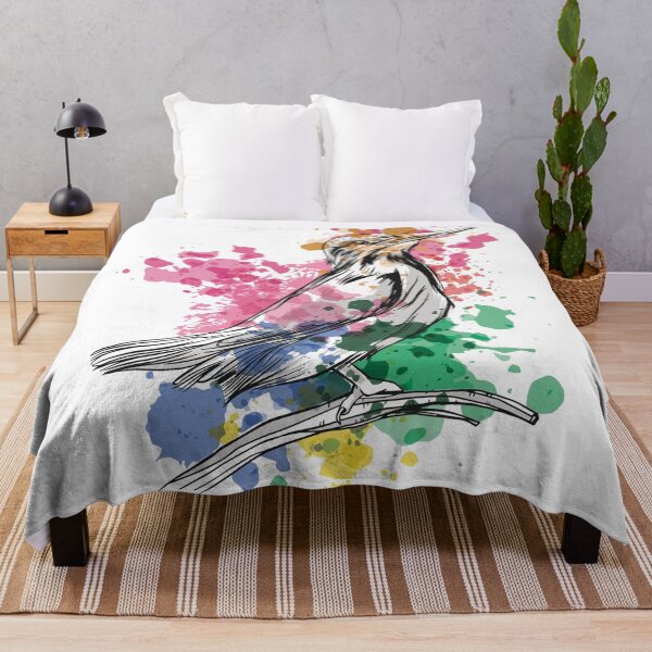 Item preview, watercolor kingfisher bird designed and sold by hobbystore0-0.