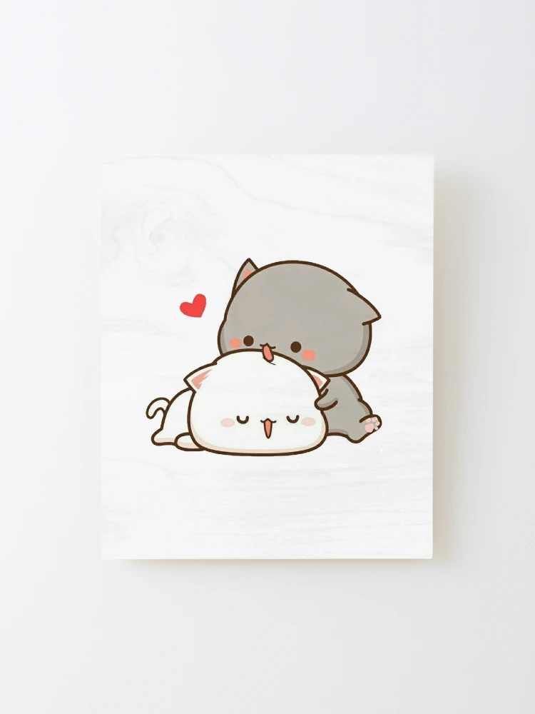 ♥ Couple of ♥ Kittens ♥ Kawaii ♥ Mounted Print by Zentenar