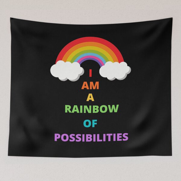 Item preview, You are a rainbow of possibilities i am we are funny rainbow lover multicolor  designed and sold by Petartist.