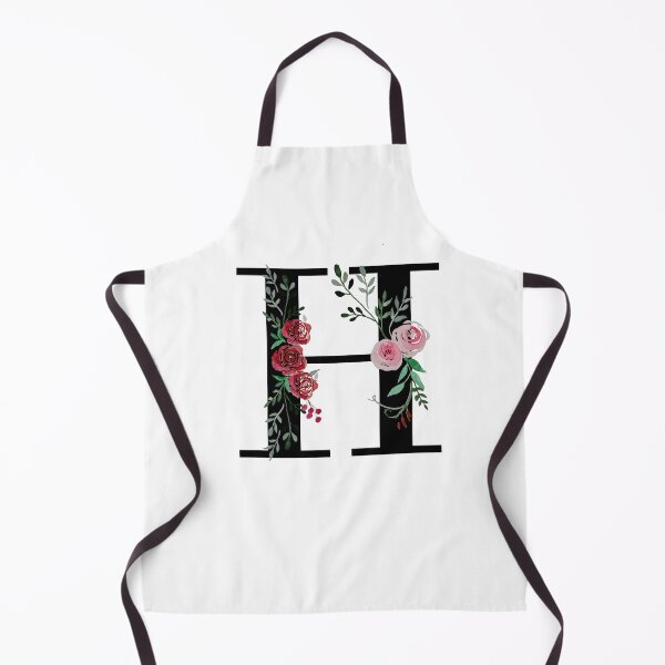 Item preview, Letter H Initials monogram floral designed and sold by Saba-Red-Ideas.