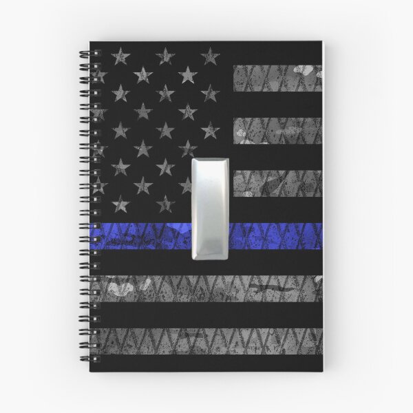 Item preview, (Silver) Lieutenant Thin Blue Line Distressed Flag designed and sold by Jared Davies.