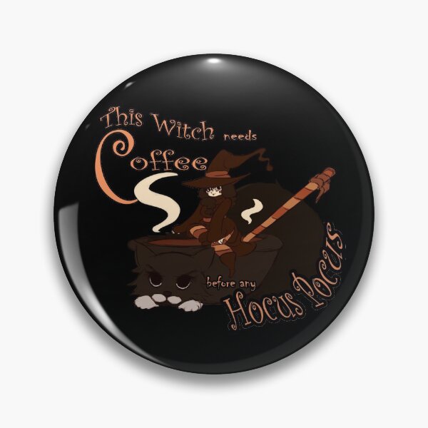 Item preview, Kawaii  Halloween  FUNNY  this witch needs coffee before any hocus pocus Gift   designed and sold by KiraSpace.