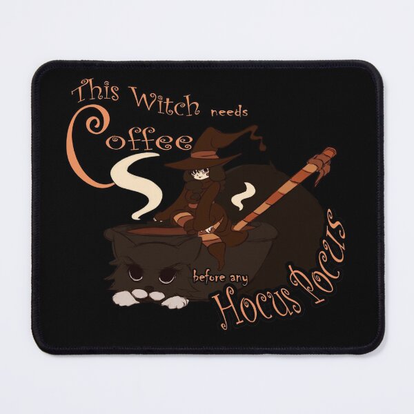 Item preview, Kawaii Halloween FUNNY this witch needs coffee before any hocus pocus Gift designed and sold by KiraSpace.