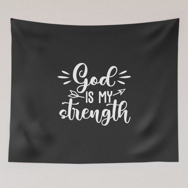 Item preview, Christian Design - God is my Strength designed and sold by simplydesignart.